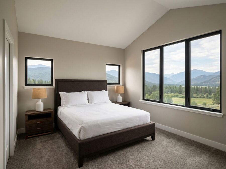 Rendering of the primary bedroom