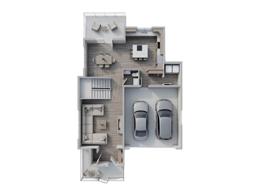 Main level floor plan